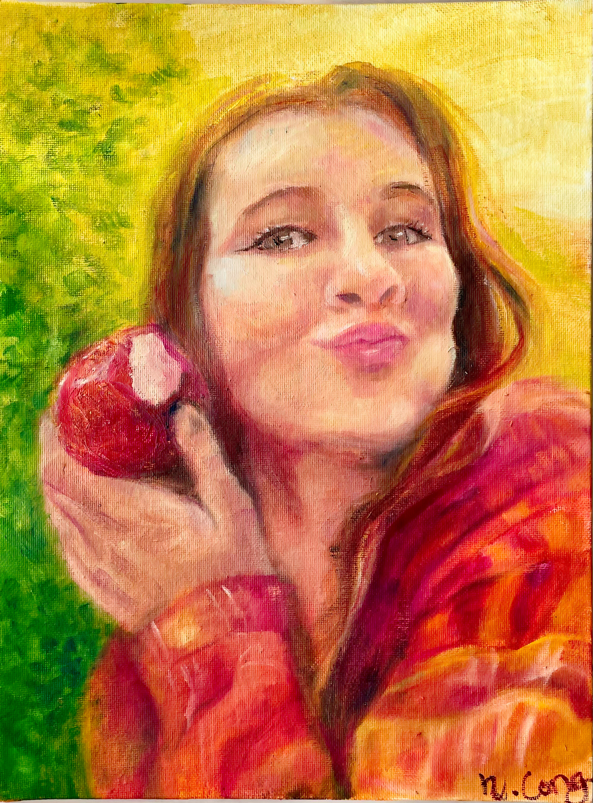 Girl with Apple